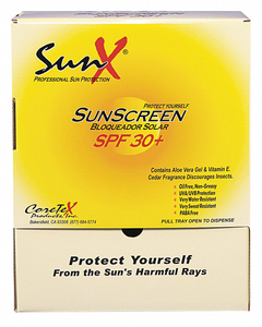 SUNSCREEN SINGLE DOSE POUCH PK100 by Coretex Products