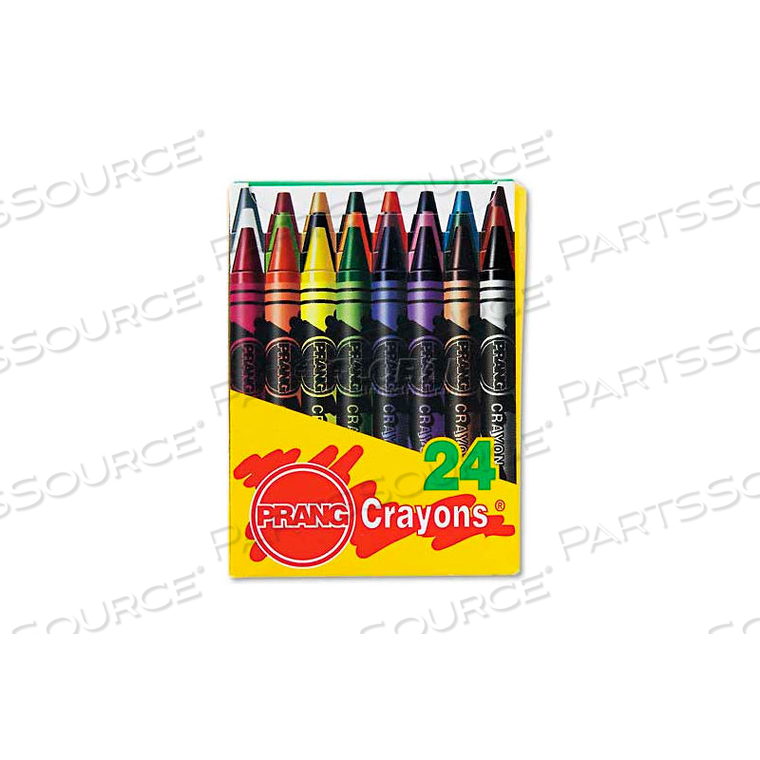 PRANG CRAYONS MADE WITH SOY, 24 COLORS/BOX 