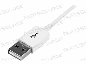 EXTENSION CABLE, WHITE, 24/28 AWG CABLE, 1 X USB TYPE-A 4 PIN USB 2.0 MALE, 1 X USB TYPE-A (4 PIN) USB 2.0 FEMALE, PVC, NICKEL PLATED CONNEC EXTENSION CABLE, WHITE, 24/28 AWG CABLE, 1 X USB TYPE-A 4 PIN USB 2.0 MALE, 1 X USB TYPE-A (4 PIN) USB 2.0 FEMALE, PVC, NICKEL PLATED CONNEC