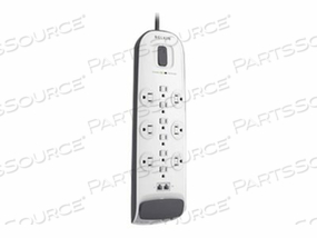 12-OUTLET SURGE PROTECTOR WITH 8 FT POWER CORD WITH CABLE/SATELLITE AND TELEPHON by Belkin