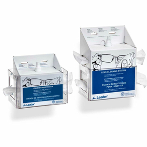 LENS CLEANING STATION, CLEAR ACRYLIC WITH WALL MOUNTS by Horizon Mfg Enterprises, Inc LENS CLEANING STATION, CLEAR ACRYLIC WITH WALL MOUNTS by Horizon Mfg Enterprises, Inc