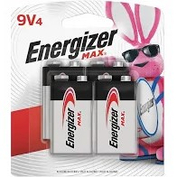 ENERGIZER MAX ALKALINE BATTERIES, SIZE 9V, 4 PER PACK, 24 PACKS PER CASE by Energizer