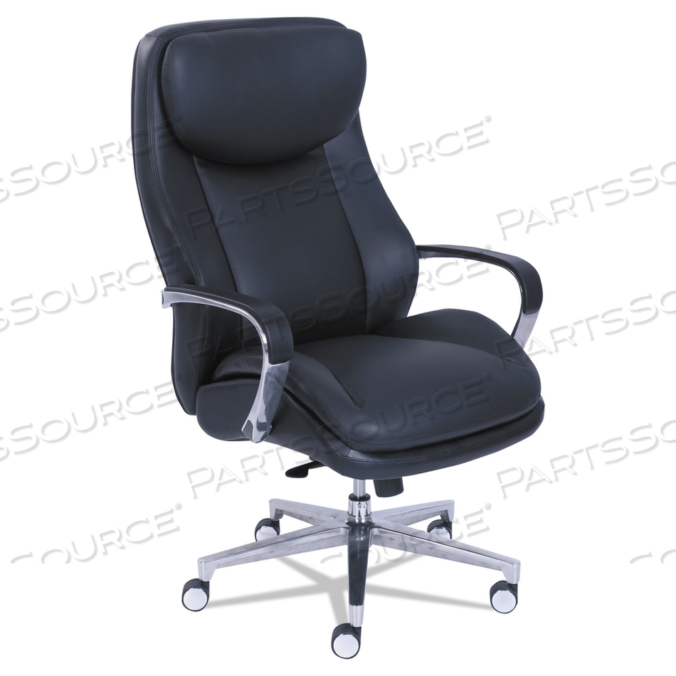 COMMERCIAL 2000 BIG/TALL EXECUTIVE CHAIR, SUPPORTS UP TO 400 LB, 20.5" TO 23.5" SEAT HEIGHT, BLACK SEAT/BACK, SILVER BASE by La-Z Boy