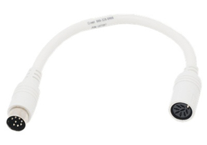 STATION SAVER PLUG, 8 PIN DIN, WHITE, 1 FT by Crest Healthcare