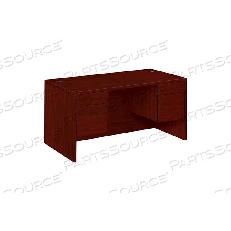 DOUBLE PEDESTAL DESK - 60"W X 30"D X 29-1/2"H - MAHOGANY - 10500 SERIES by HON