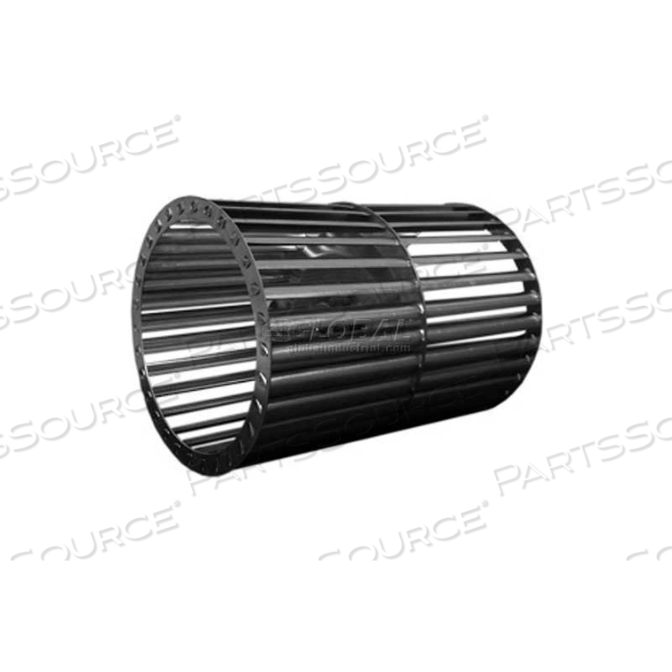 DOUBLE INLET BLOWER WHEEL, 4-3/4" DIA., CW, 3450 RPM, 1/2" BORE, 5-1/8"W, ALUMINUM by Lau