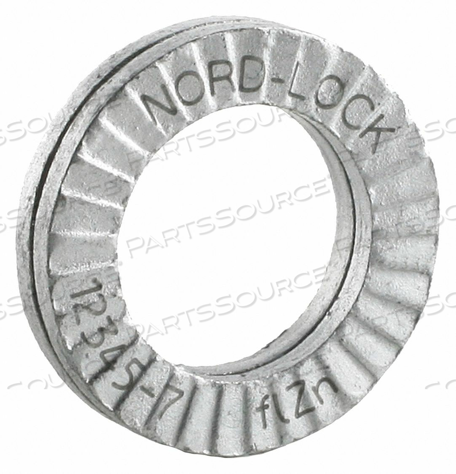 WEDGE LOCKING WASHER - CARBON STEEL - ZINC FLAKE COATED - 3/4" - PKG OF 4 by Nord-Lock