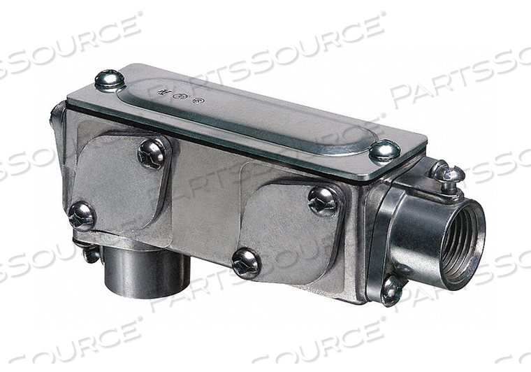 CONDUIT BODY, EMT, RIGID, ALUMINUM, (3) 1-1/4 IN. HUBS by Arlington Industries, Inc.