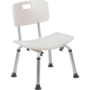 FLASH FURNITURE HERCULES SERIES ADJUSTABLE HEIGHT BATH CHAIR WITH BACK, WHITE by Approved Vendor FLASH FURNITURE HERCULES SERIES ADJUSTABLE HEIGHT BATH CHAIR WITH BACK, WHITE by Approved Vendor