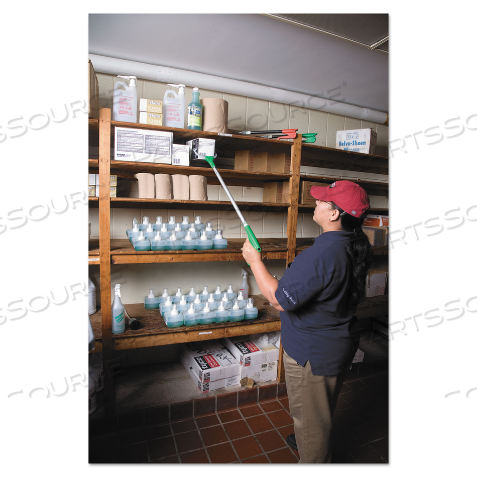 NIFTY NABBER TRIGGER-GRIP EXTENSION ARM, 32", ALUMINUM/GREEN by Unger NIFTY NABBER TRIGGER-GRIP EXTENSION ARM, 32", ALUMINUM/GREEN by Unger