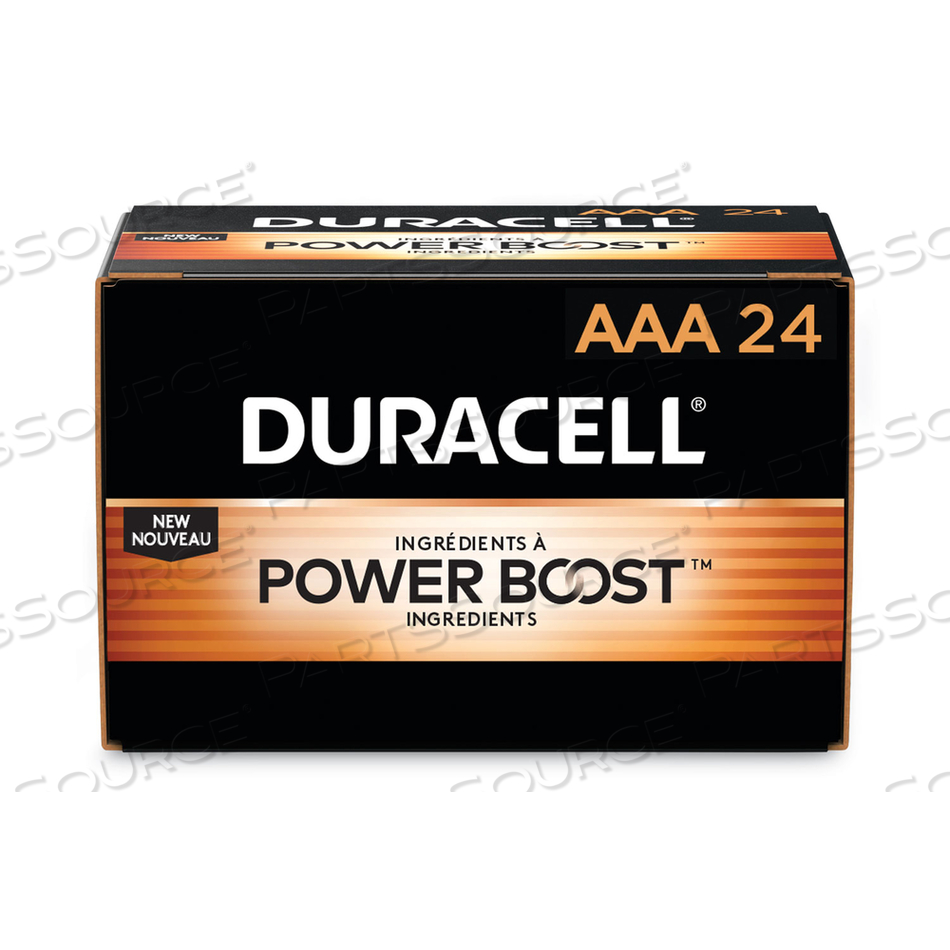 BATTERY, COPPERTOP, AAA, ALKALINE, 1.5V, 1200 MAH by Duracell