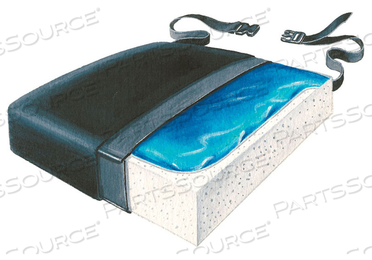 GEL-FOAM 16" VINYL X-CUSHION W/LSI COVER by Skil-Care Corporation