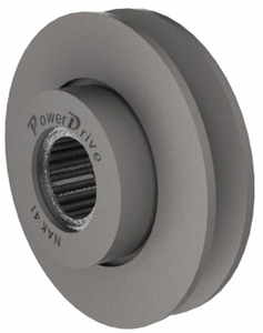 V-BELT IDLER PULLEY, 1/2 IN BORE DIA, 3.05 IN OUTSIDE DIA, NEEDLE ROLLER, CAST IRON by Power Drive V-BELT IDLER PULLEY, 1/2 IN BORE DIA, 3.05 IN OUTSIDE DIA, NEEDLE ROLLER, CAST IRON by Power Drive