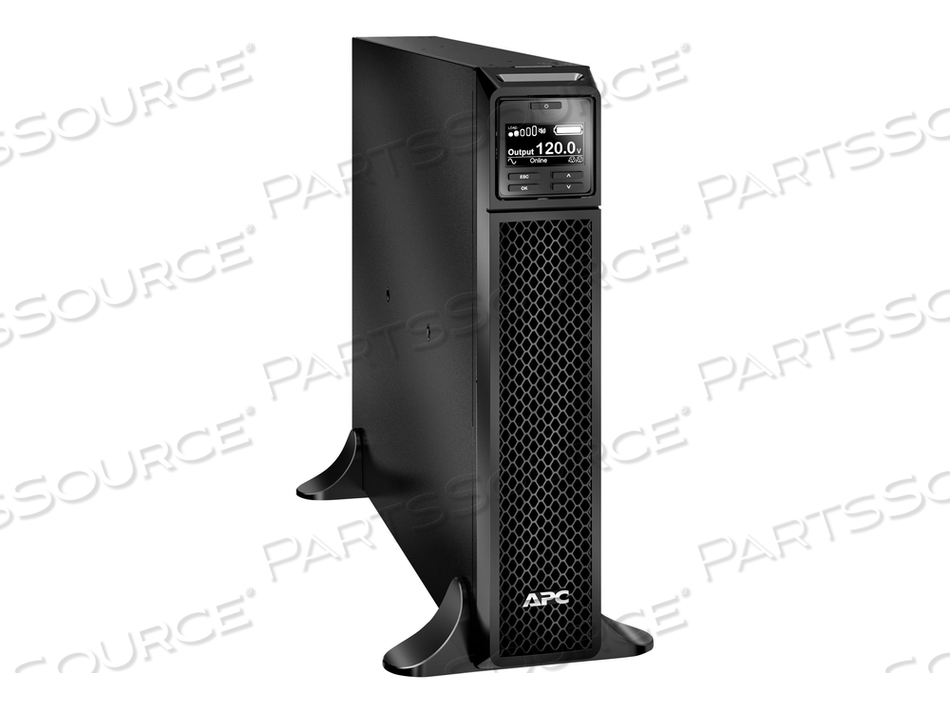 UPS, SMART, 17.01IN WIDTH, 3.35IN HEIGHT, 22.99IN DEPTH, BLACK, 120V INPUT VOLTAGE, 7 NUMBER OF CONNECTORS, 2200VA VA RATING, 1800W WATTAGE by APC / American Power Conversion