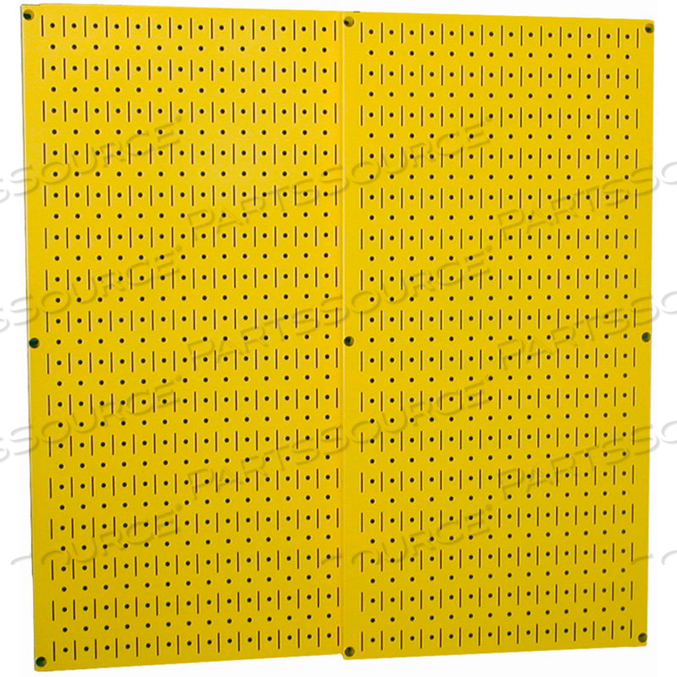 PEGBOARD PACK- 2 PANELS, YELLOW METAL, 32" X 32" X 3/4" by Wall Control Pegboard