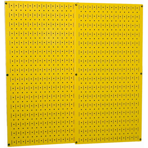 PEGBOARD PACK- 2 PANELS, YELLOW METAL, 32" X 32" X 3/4" by Wall Control Pegboard