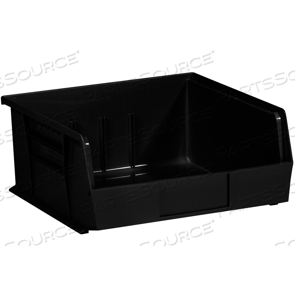 PLASTIC STACK & HANG BIN BOXES, 10 7/8" X 11" X 5", BLACK, 6/CASE by BOX Partners (Box Acquisitions, LLC)