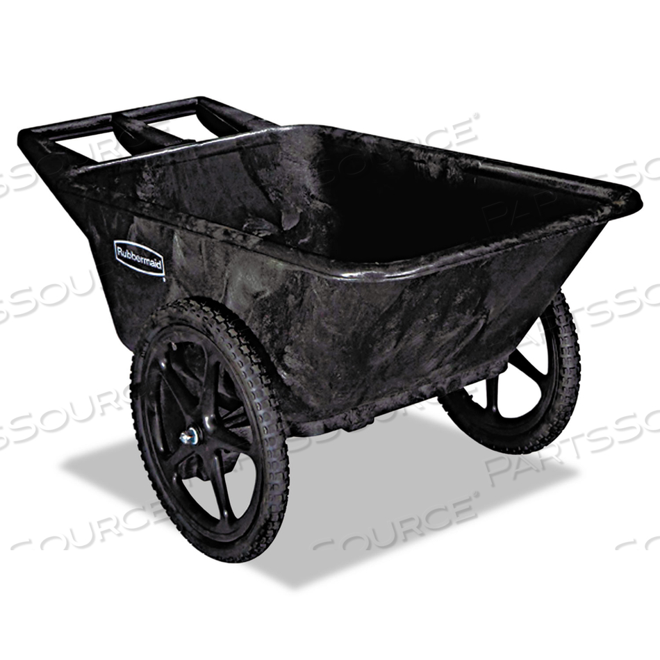 BIG WHEEL AGRICULTURE WHEELBARROW, 300 LB CAPACITY, 32.75" X 58" X 28.25", BLACK by Rubbermaid Medical Division BIG WHEEL AGRICULTURE WHEELBARROW, 300 LB CAPACITY, 32.75" X 58" X 28.25", BLACK by Rubbermaid Medical Division