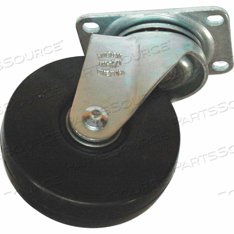 4" SWIVEL PLATE CASTER WITH HARDWARE FOR UTILITY DUTY TILT TRUCKS by Rubbermaid Medical Division 4" SWIVEL PLATE CASTER WITH HARDWARE FOR UTILITY DUTY TILT TRUCKS by Rubbermaid Medical Division