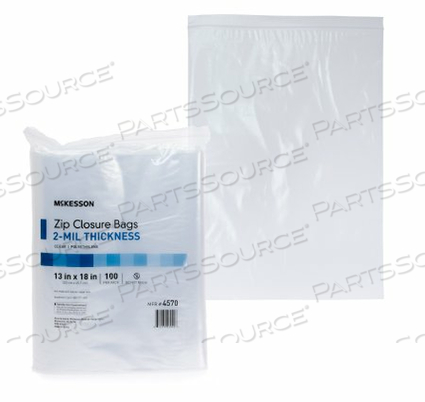ZIP CLOSURE BAG (100 PER PKG) by McKesson ZIP CLOSURE BAG (100 PER PKG) by McKesson