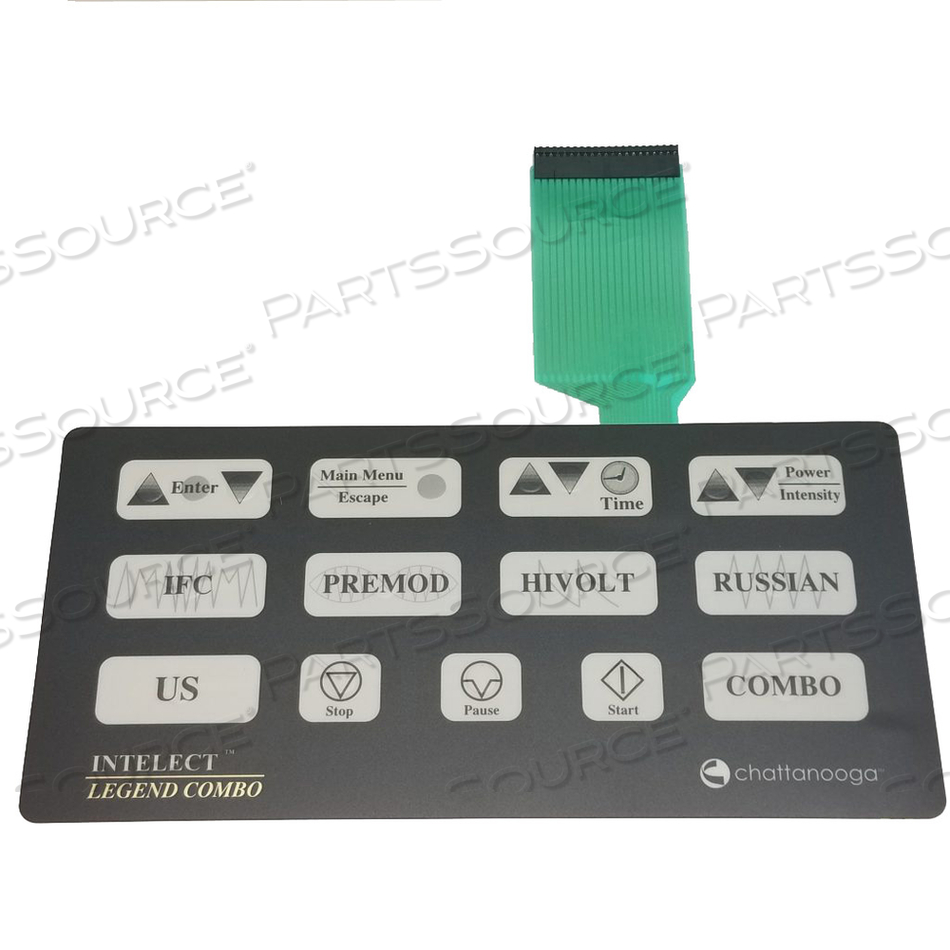 MEMBRANE SWITCH OVERLAY INT CB SWITCH FOR CHATT LEGEND COMBO by Chattanooga Group (A DJO Company)