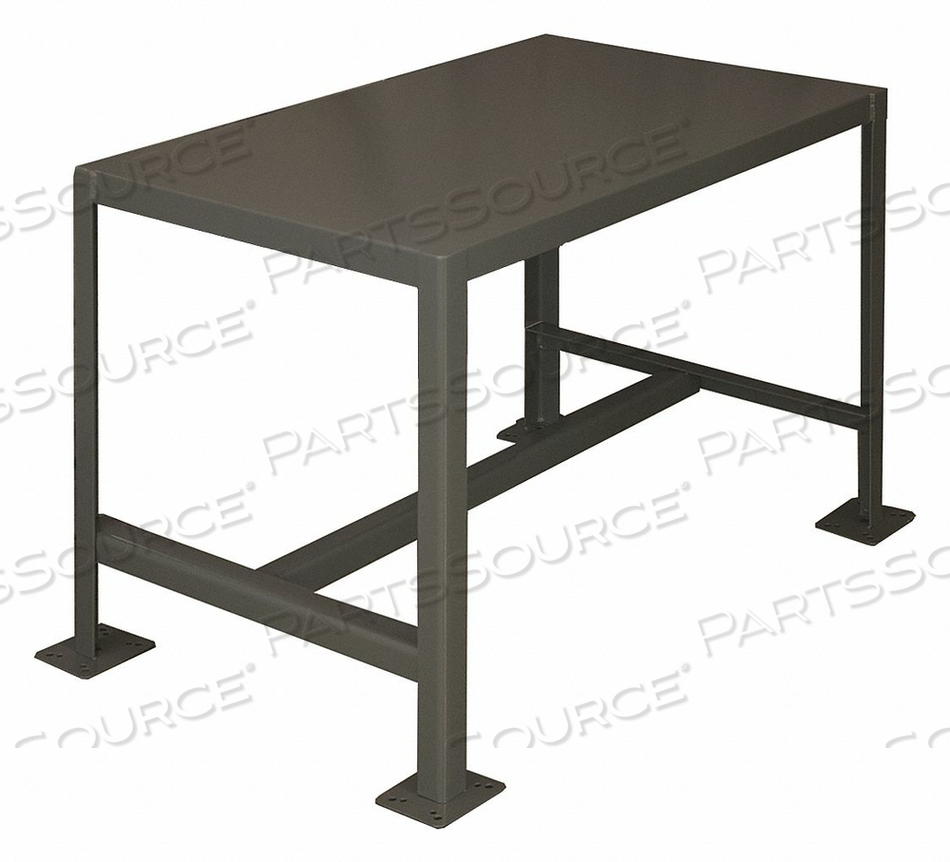 FIXED WORK TABLE STEEL 36 W 24 D by Durham Manufacturing Company