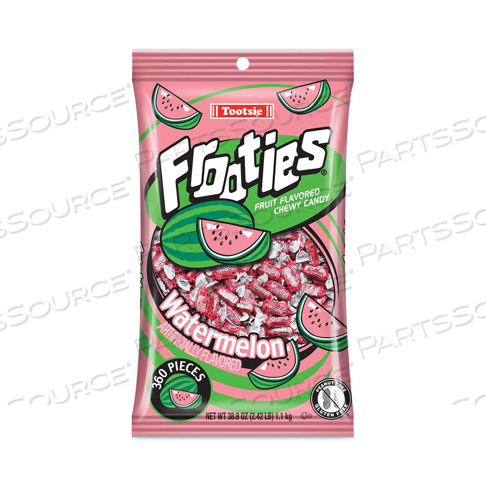 FROOTIES, WATERMELON, 38.8 OZ BAG, 360 PIECES/BAG 