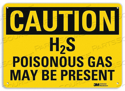 CAUTION SIGN 10 W X 7 H 0.055 THICK by Lyle Signs Inc.