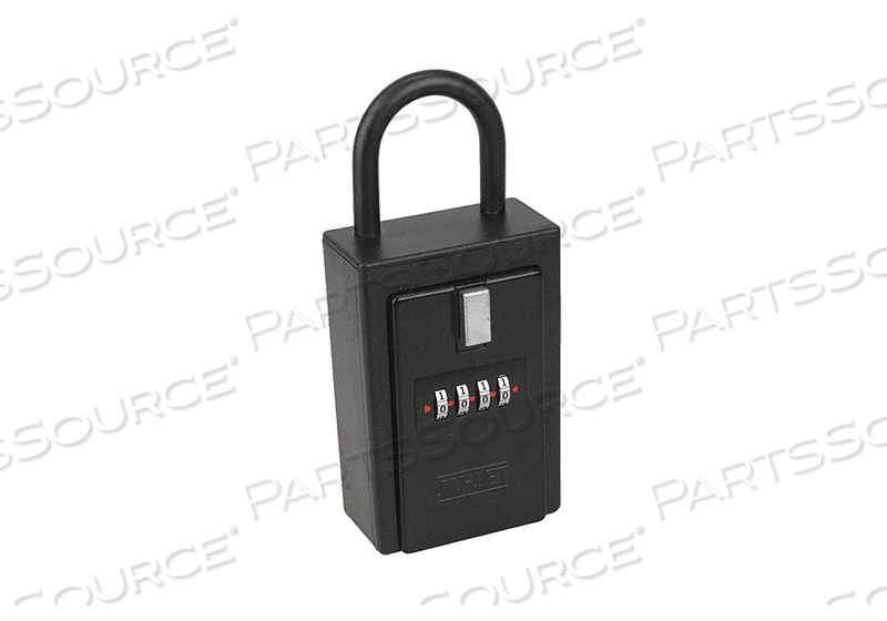 KEY/CARD LOCK BOX 4-NUMBER BLACK by Nu-Set