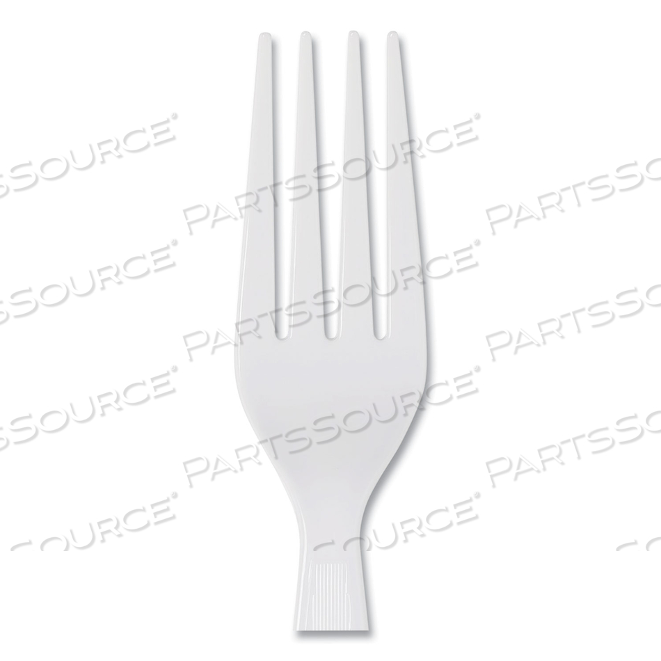 PLASTIC CUTLERY, HEAVYWEIGHT FORKS, WHITE by Dixie