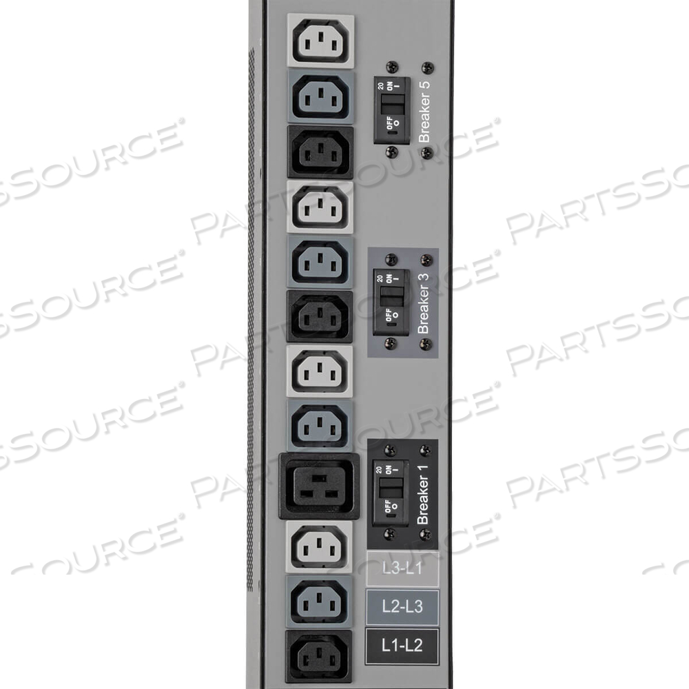 PDU 3-PHASE VERTICAL STRIP ATS 208V 17.3KW 48 C13, 6 C19 0URM by Tripp Lite PDU 3-PHASE VERTICAL STRIP ATS 208V 17.3KW 48 C13, 6 C19 0URM by Tripp Lite