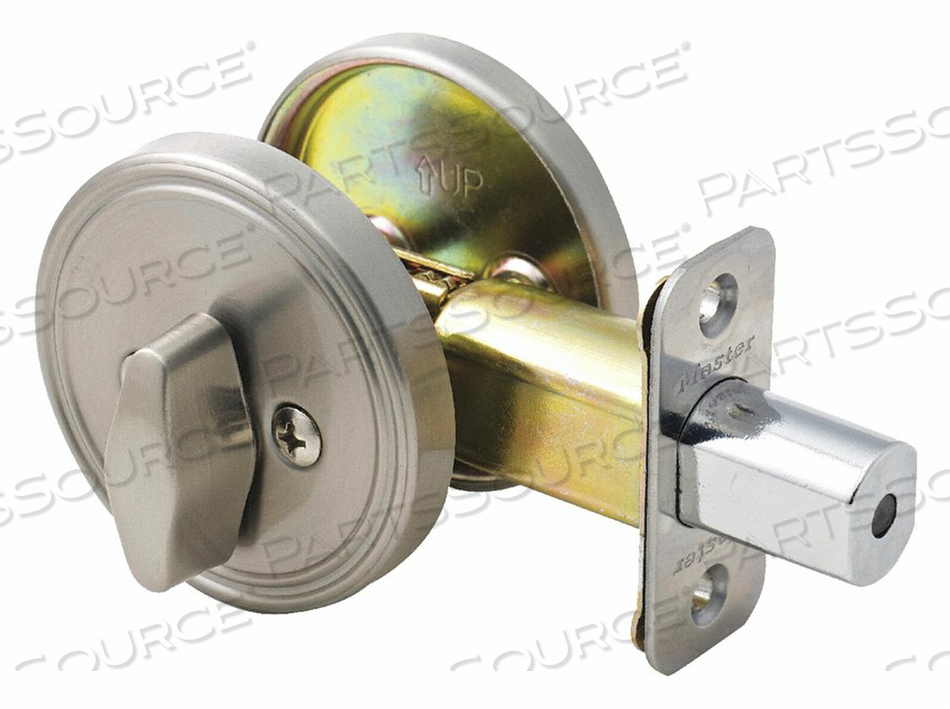 DEADBOLT SATIN NICKEL SINGLE CYLINDER by Master Lock DEADBOLT SATIN NICKEL SINGLE CYLINDER by Master Lock