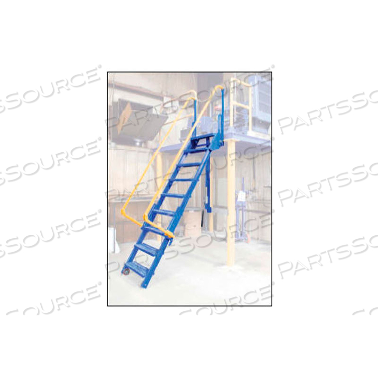 FOLDING MEZZANINE LADDER, 72"H by Vestil Manufacturing Corp.