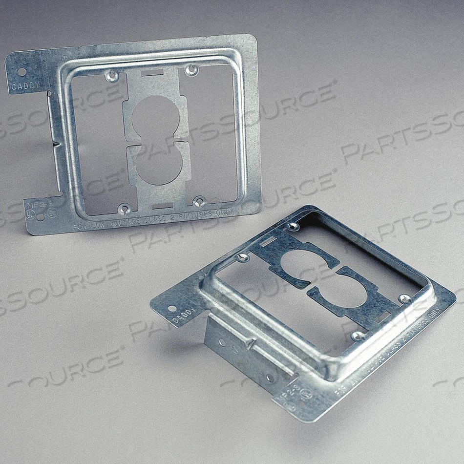LOW VOLTAGE CL 2 OUTLET BRACKET 2-GANG OUTLET STEEL by Pentair Electrical & Fastening Solutions