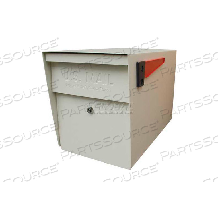 MAIL BOSS LOCKING SECURITY CURBSIDE MAILBOX WHITE by Epoch Design LLC Dba Mail Boss MAIL BOSS LOCKING SECURITY CURBSIDE MAILBOX WHITE by Epoch Design LLC Dba Mail Boss
