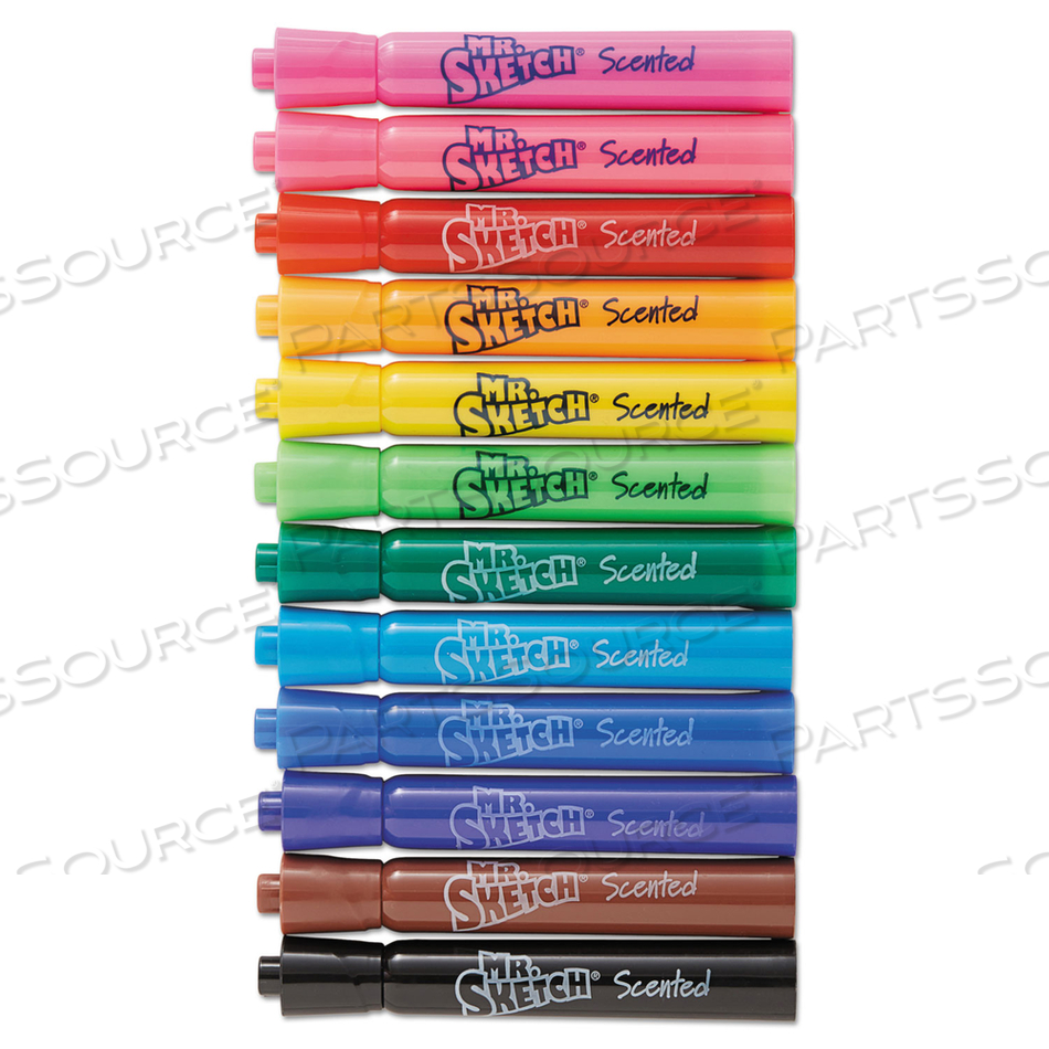 SCENTED WATERCOLOR MARKER CLASSROOM PACK, BROAD CHISEL TIP, ASSORTED COLORS by Mr. Sketch SCENTED WATERCOLOR MARKER CLASSROOM PACK, BROAD CHISEL TIP, ASSORTED COLORS by Mr. Sketch