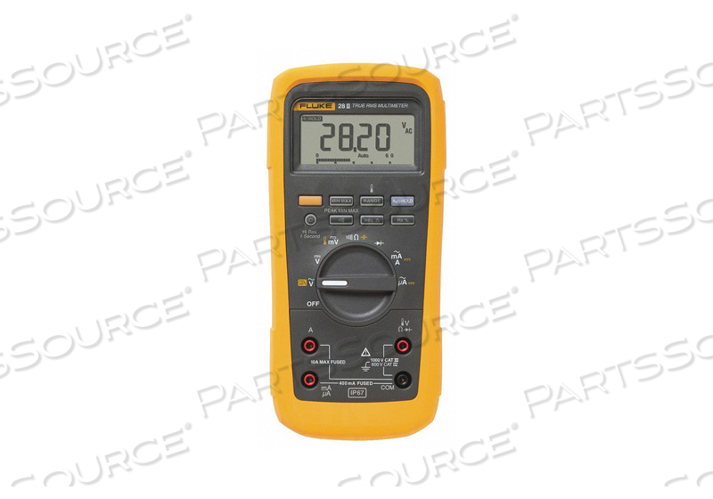 DIGITAL MULTIMETER 1000V 10A 50 MOHMS by Fluke Electronics Corp (Industrial Div.) DIGITAL MULTIMETER 1000V 10A 50 MOHMS by Fluke Electronics Corp (Industrial Div.)