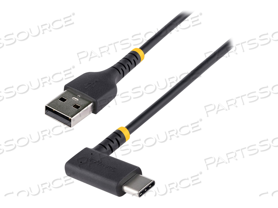 6FT (2M) USB A TO C CHARGING CABLE RIGHT ANGLE, HEAVY DUTY FAST CHARGE USB-C CABLE, USB 2.0 A TO TYPE-C, DURABLE AND RUGGED ARAMID FIBER, 3A by StarTech.com Ltd. 6FT (2M) USB A TO C CHARGING CABLE RIGHT ANGLE, HEAVY DUTY FAST CHARGE USB-C CABLE, USB 2.0 A TO TYPE-C, DURABLE AND RUGGED ARAMID FIBER, 3A by StarTech.com Ltd.