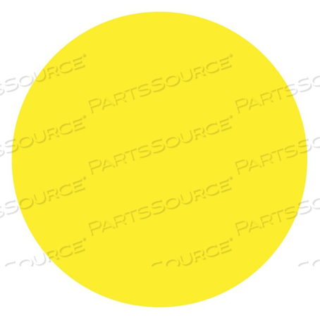 1/2 DIA YELLOW SYNTHETIC PAPER COLOR CODING CIRCLE by United Ad Label
