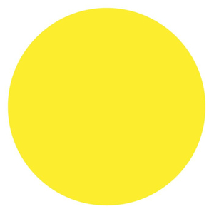 1/2 DIA YELLOW SYNTHETIC PAPER COLOR CODING CIRCLE by United Ad Label