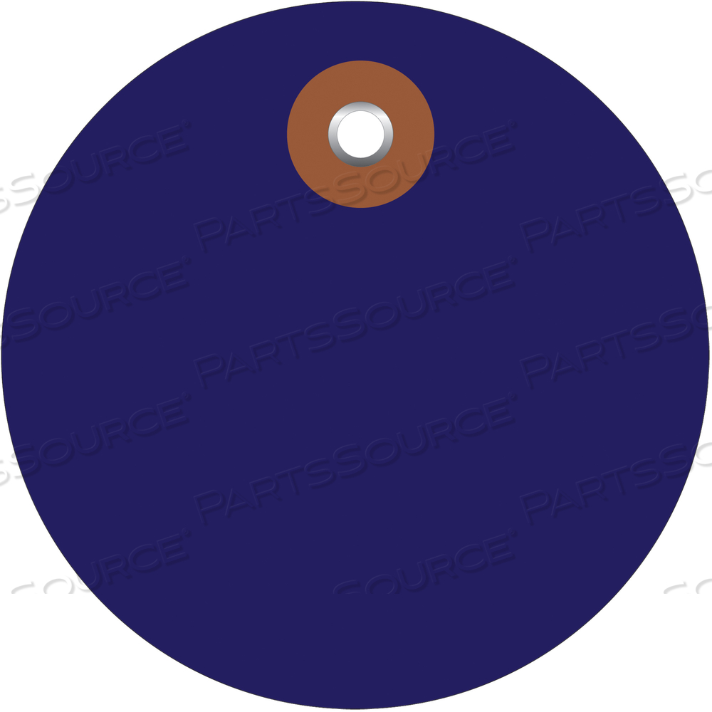 PLASTIC CIRCLE TAGS, 3", BLUE, 100/EACH by BOX Partners (Box Acquisitions, LLC)