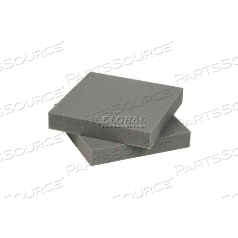 CHARCOAL FOAM PAD, 12"W X 12"L X 2"D by Index Packaging Inc.