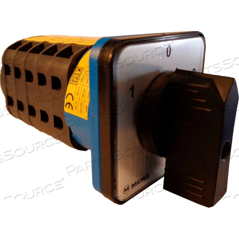 MERZ, CHANGE-OVER SWITCH W/ZERO POS., 3-POLE, 25A, 4-HOLE FRONT-MOUNT by Springer Controls Co. Inc MERZ, CHANGE-OVER SWITCH W/ZERO POS., 3-POLE, 25A, 4-HOLE FRONT-MOUNT by Springer Controls Co. Inc