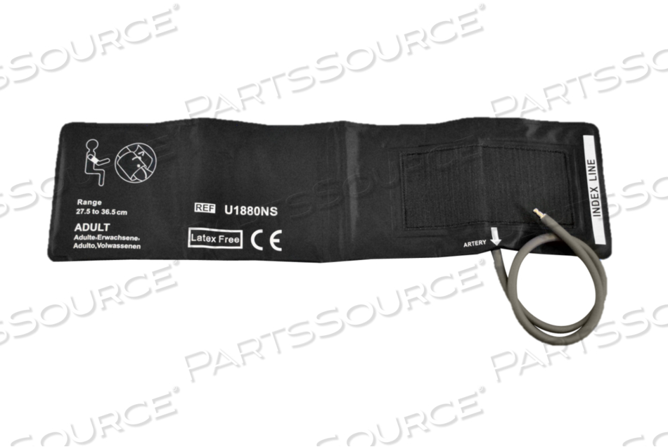 REUSABLE NIBP CUFF ADULT SINGLE HOSE 25 - 35 CM BAG OF 1 