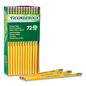 PENCILS, HB (#2), BLACK LEAD, YELLOW BARREL, 72/PACK by Dixon Ticonderoga PENCILS, HB (#2), BLACK LEAD, YELLOW BARREL, 72/PACK by Dixon Ticonderoga