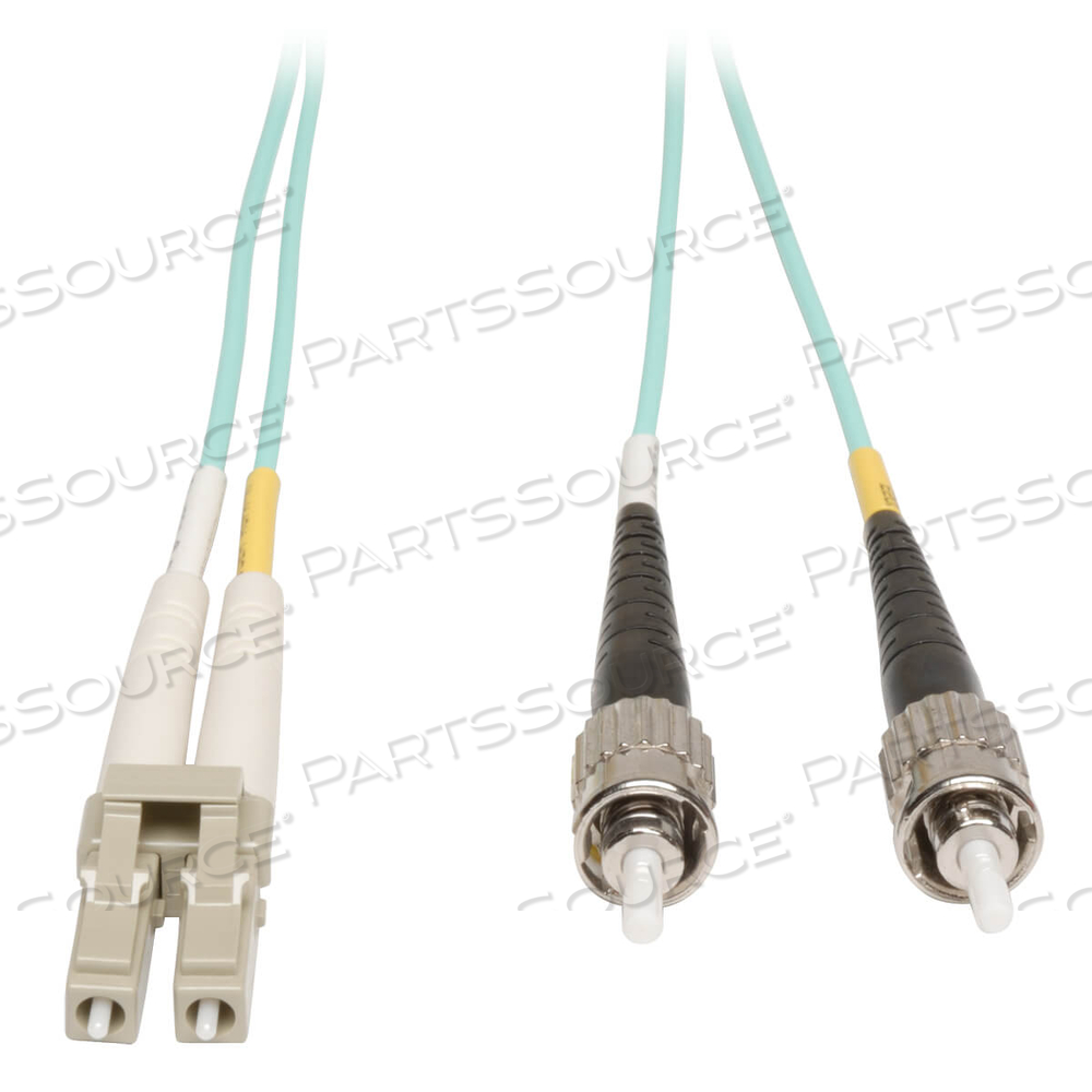 10GB DUPLEX MULTIMODE 50/125 OM3 LSZH FIBER PATCH CABLE (LC/ST) - AQUA, 1M (3 FT.) by Tripp Lite