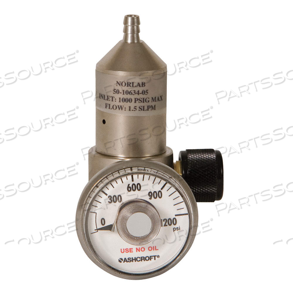 GAS CYLINDER REGULATOR, GAS REGULATOR, 1 LPM MAX FLOW RATE, GAS REGULATOR by Approved Vendor