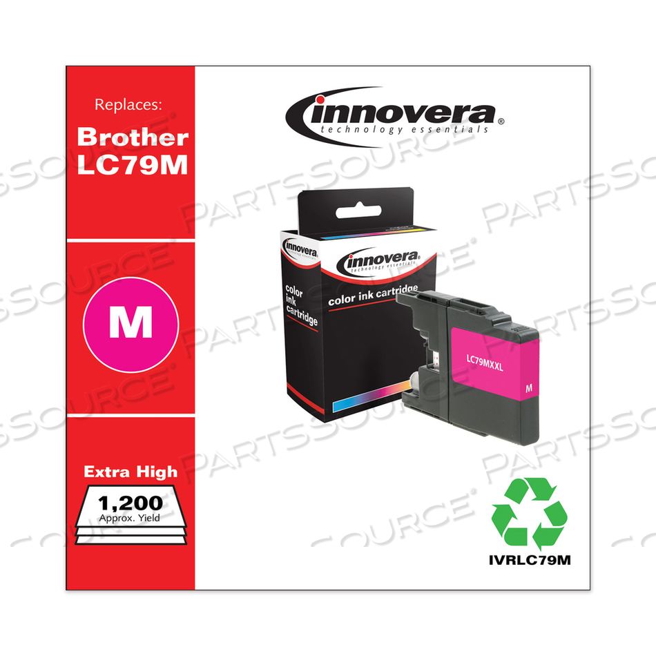 REMANUFACTURED MAGENTA EXTRA HIGH-YIELD INK, REPLACEMENT FOR LC79M, 1,200 PAGE-YIELD by Innovera