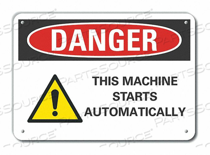 DANGER SIGN 10 W X 7 H 0.055 THICK by Lyle Signs Inc.