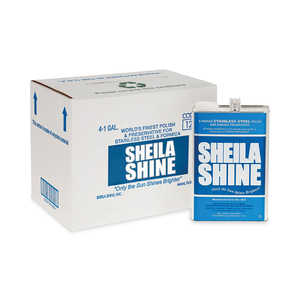 STAINLESS STEEL CLEANER AND POLISH, 1 GAL CAN, 4/CARTON by Sheila Shine